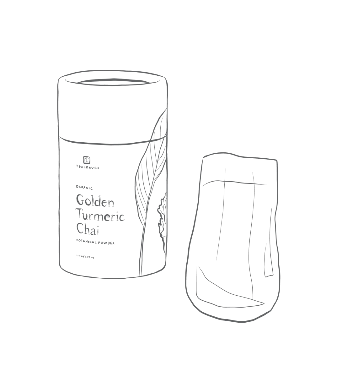 Graphic of Botanical Powder packaging